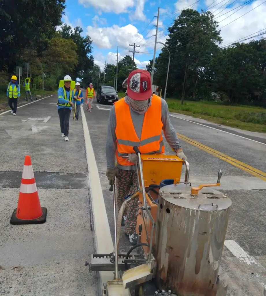 Reflectorized Thermoplastic Pavement Marking